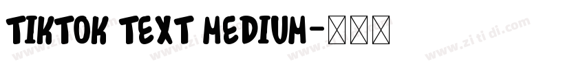 TikTok Text Medium字体转换